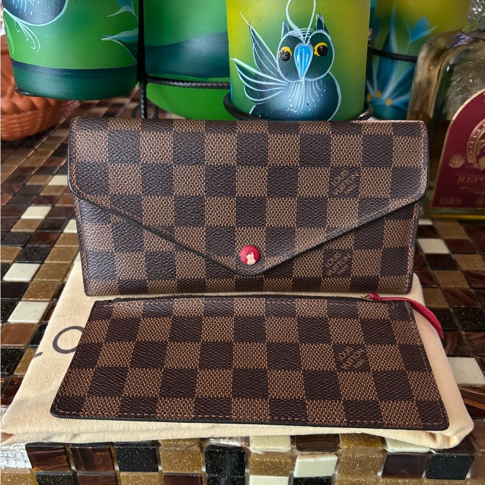 ❤️💲Louis Vuitton Damier Ebene Wallet Josephine Wallet and Coin pouch.💲❤️
